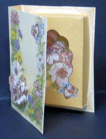 Flower And Butterfly Combi Card Box by Laura Nicholls