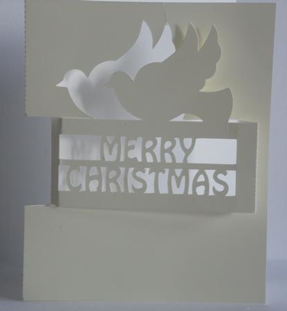 012 Christmas Dove Pop Up by Laura Nicholls