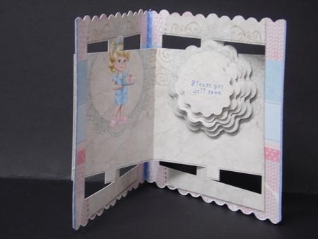 656 Get We;; Nurse Accordion Card     Hand & Machine Files by Laura Nicholls