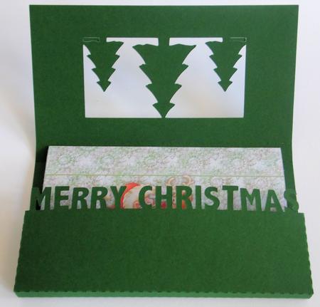 599 Christmas Trees Candy Card  by Laura Nicholls