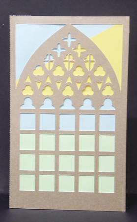 Church Window Shaped Card Blank by Laura Nicholls