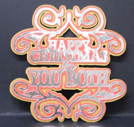 Happy Christmas To You Both Topper by Laura Nicholls