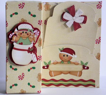 532 Christmas Box Card HAND and MACHINE Formats by Laura Nicholls