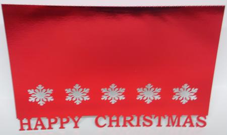 Happy Christmas Flakes Border by Laura Nicholls