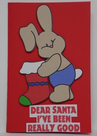 Christmas Bunny Cutting File Silhouette & Cameo by Laura Nicholls