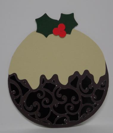 Filigree Christmas Pudding With Layers by Laura Nicholls