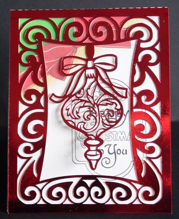 610 Filigree Christmas Easel by Laura Nicholls