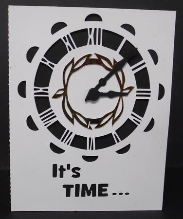 306 Its Time Clock Card by Laura Nicholls