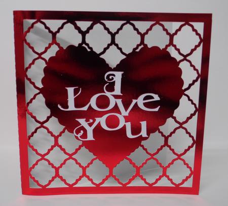 281 Lattice Heart Card and Topper  by Laura Nicholls