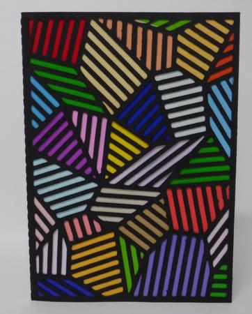 276 Stained Glass Card & Topper by Laura Nicholls