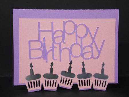 186 Cupcake Edge Card & Topper    Multiple Machine Formats by Laura Nicholls