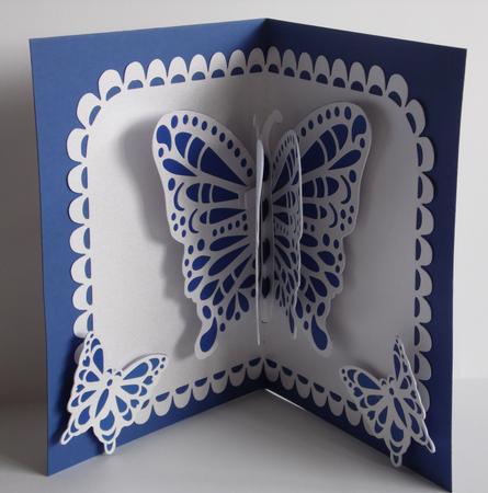 Double Pop-out Butterfly - Silhouette Cutting Files by Laura Nicholls