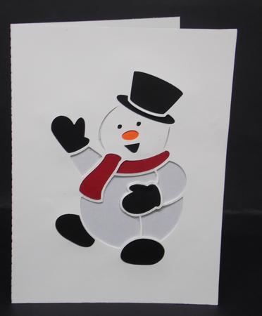 Christmas Snowman by Laura Nicholls