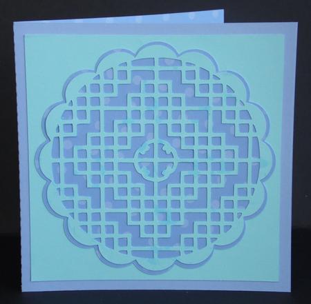 604 Round Lattice Card by Laura Nicholls