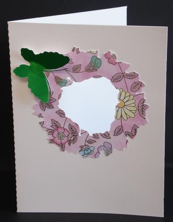 Garland Aperture Card With Butterfly by Laura Nicholls