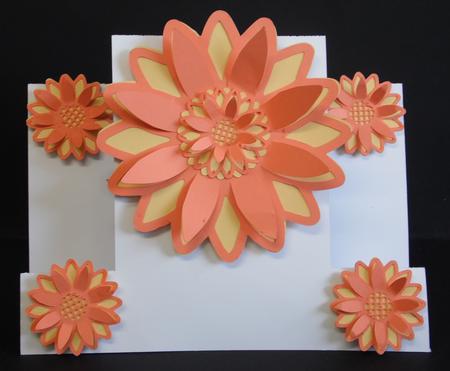 Pop Up Flowers Centre Step Card by Laura Nicholls