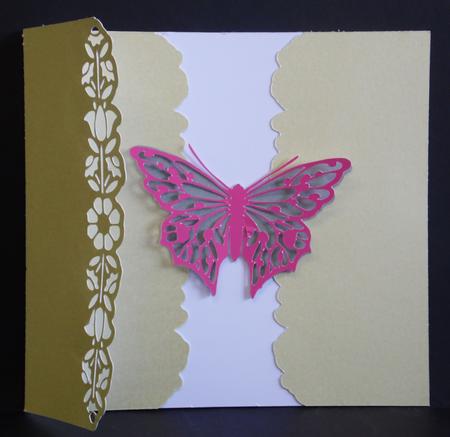 Gatefold Border Card by Laura Nicholls