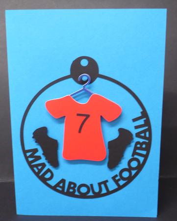 Mad About Football Tag by Laura Nicholls
