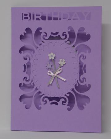 Birthday Cut Out Card - Robo/cameo by Laura Nicholls
