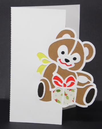 Teddy 4 Over the Edge Card by Laura Nicholls