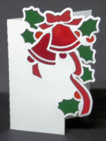 Christmas Bells Over The Corner Card by Laura Nicholls