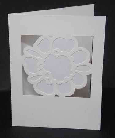 Embossed Effect Framed Flower by Laura Nicholls