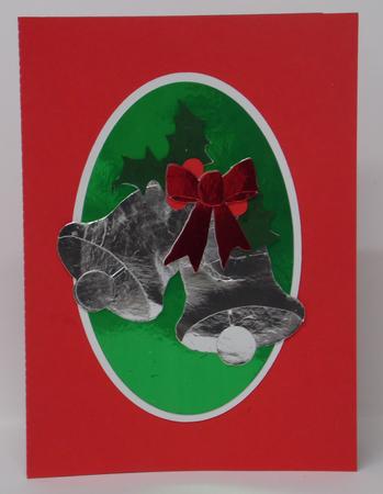 Decoupage Bell Card by Laura Nicholls