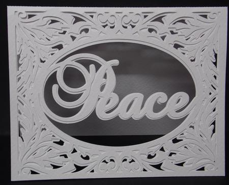 Christmas Card Template Peace 2 Layered by Laura Nicholls