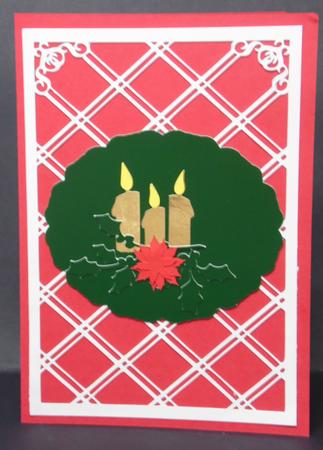 Candles on Fancy Frame Topper  by Laura Nicholls