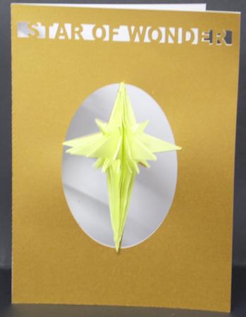 Christmas Star of Wonder Card by Laura Nicholls