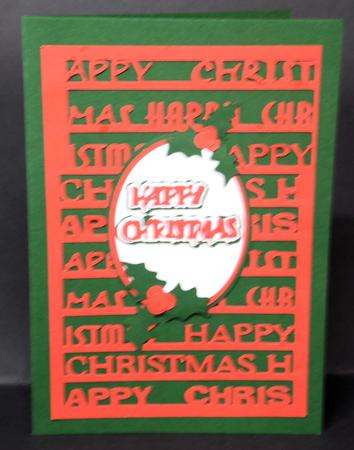 Happy Christmas background topper by Laura Nicholls