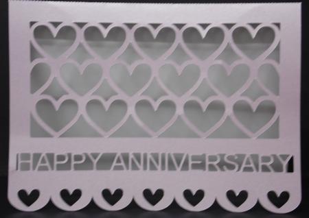 Happy Anniversary Hearts Card Template by Laura Nicholls