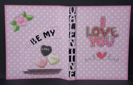 180 Be My Valentine Double Pop-up by Laura Nicholls
