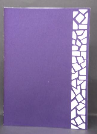 Crazy Edge Mosaic Card 1- Sil by Laura Nicholls