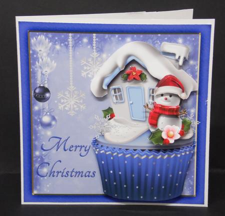 Snowman Cupcake by Laura Nicholls