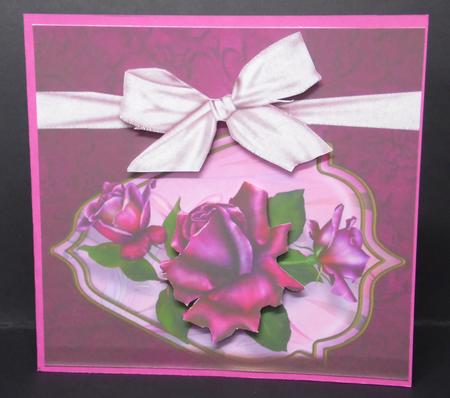 Beautiful Deep Purple Rose 8x8 by Laura Nicholls