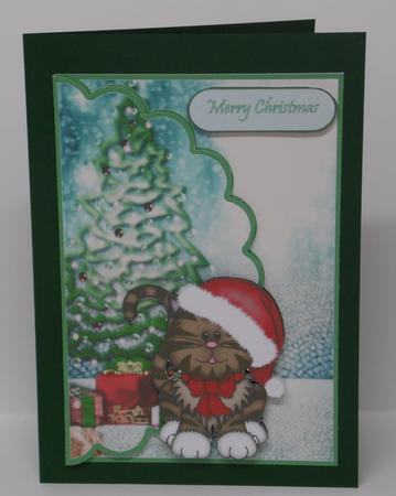 Christmas Kitty by Laura Nicholls