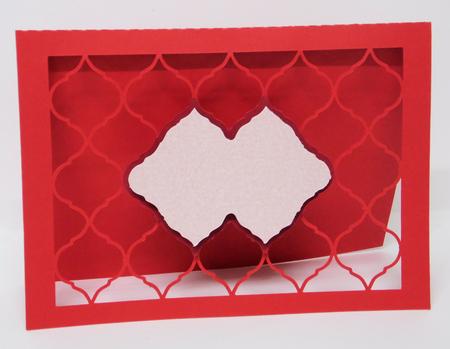 535 Lattice Front Card by Laura Nicholls