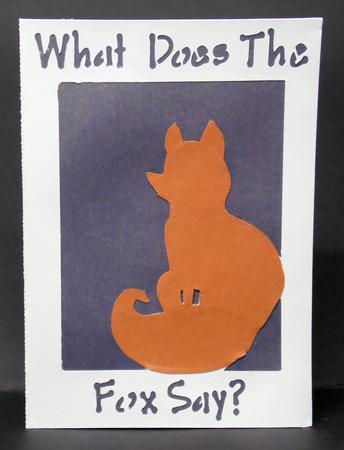 What Does The Fox Say? Card Template by Laura Nicholls
