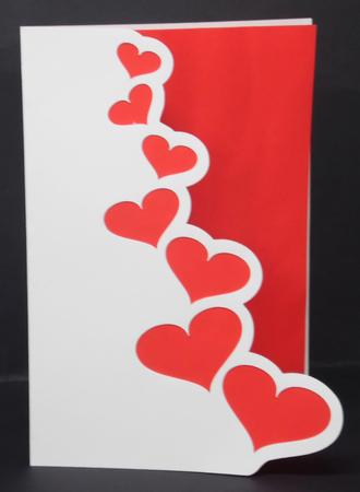 'hearts' Card by Laura Nicholls