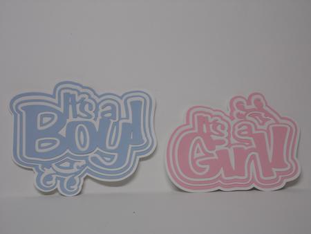 Its a Girl! Topper by Laura Nicholls