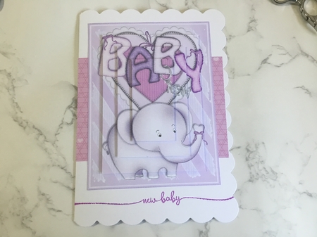 Baby Nellie in Pink Pyramid by Lauren Bell