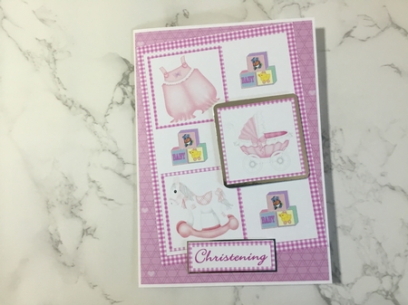 Three Squares - Christening (girl) by Lauren Bell