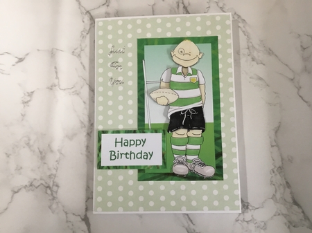 Rugby Doodles Decoupage by Lauren Bell