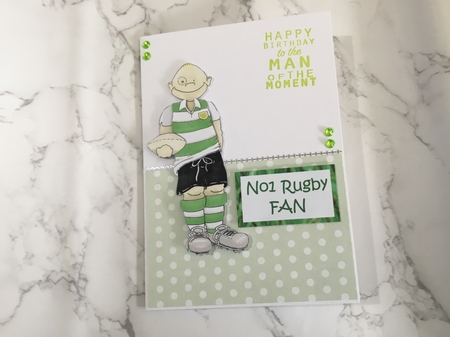 Rugby Doodles Decoupage by Lauren Bell