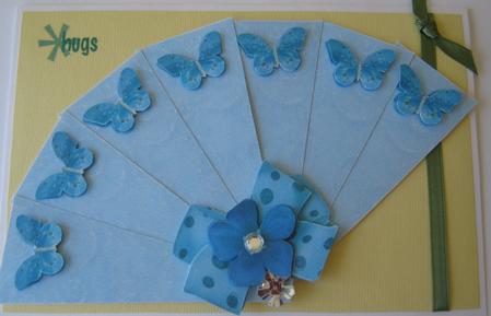 Brittannies Butterfly Fan by Laurie Gerhardt