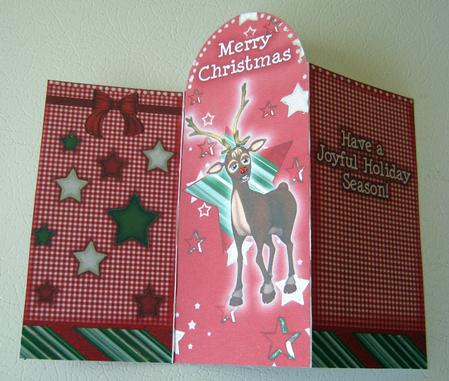 Reindeeer Greeting by Laurie Gerhardt
