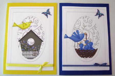 Home Sweet Home Little Birds on Lace by Laurie Gerhardt