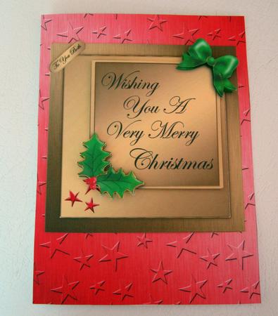 8 x 8 Elegant Christmas Greetings Kit with 3D Decoupage by Laurie Gerhardt
