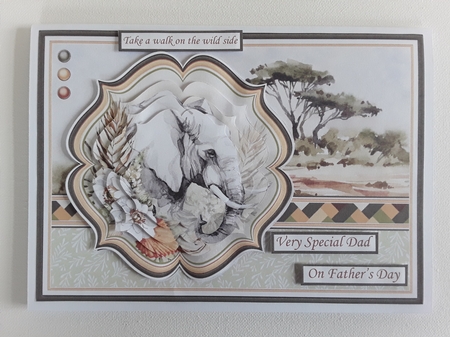 TAKE A WALK ON THE WILD SIDE A5 SAFARI ANIMALS BUMPER KIT by Leanna Hudson